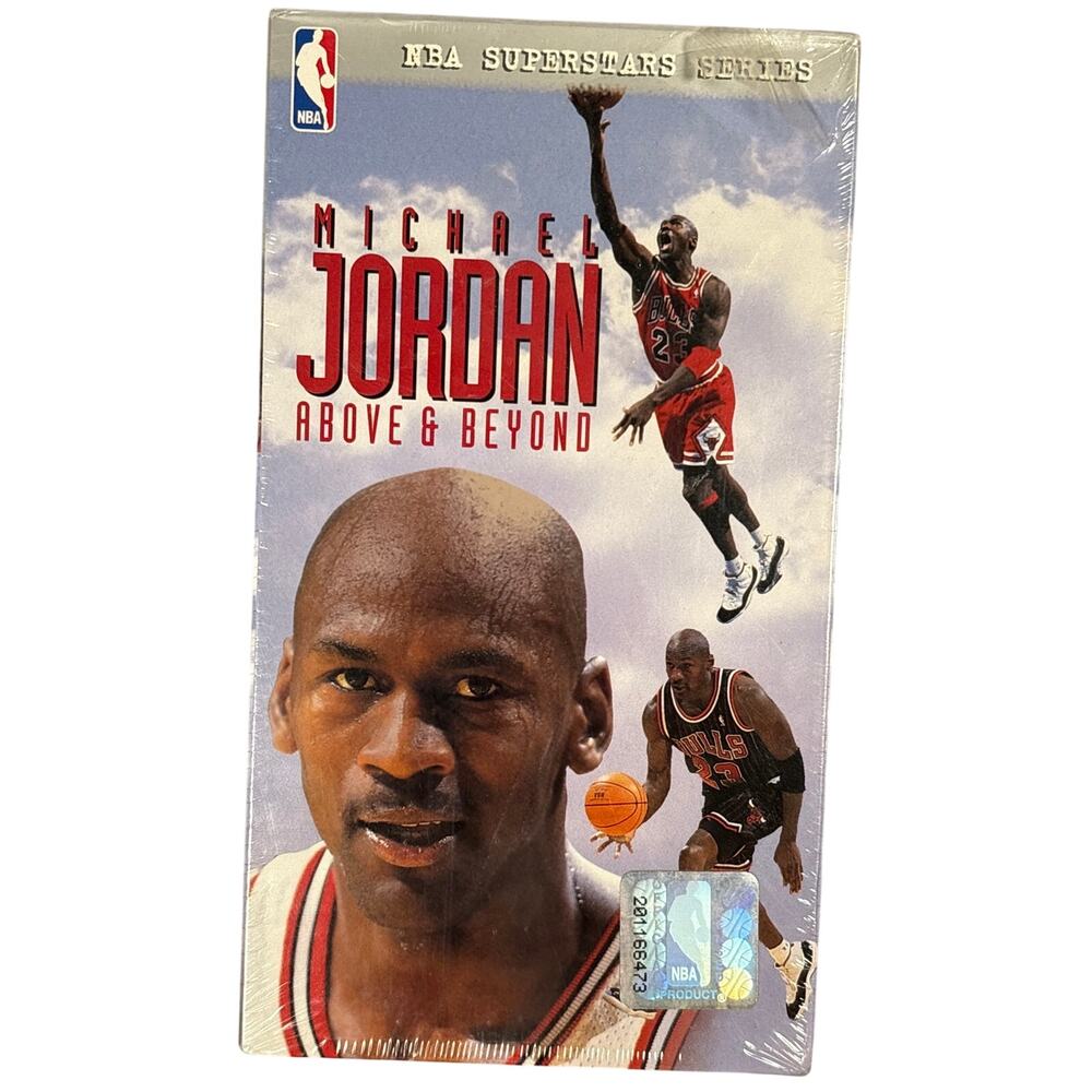 MICHAEL JORDAN ABOVE AND BEYOND VHS TAPE SEALED 1996 NBA SUPERSTARS CHICAGO BULL